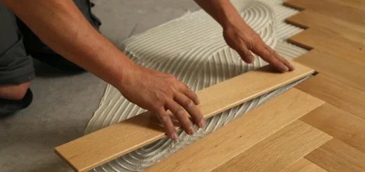 parketar postavlja parket u kući